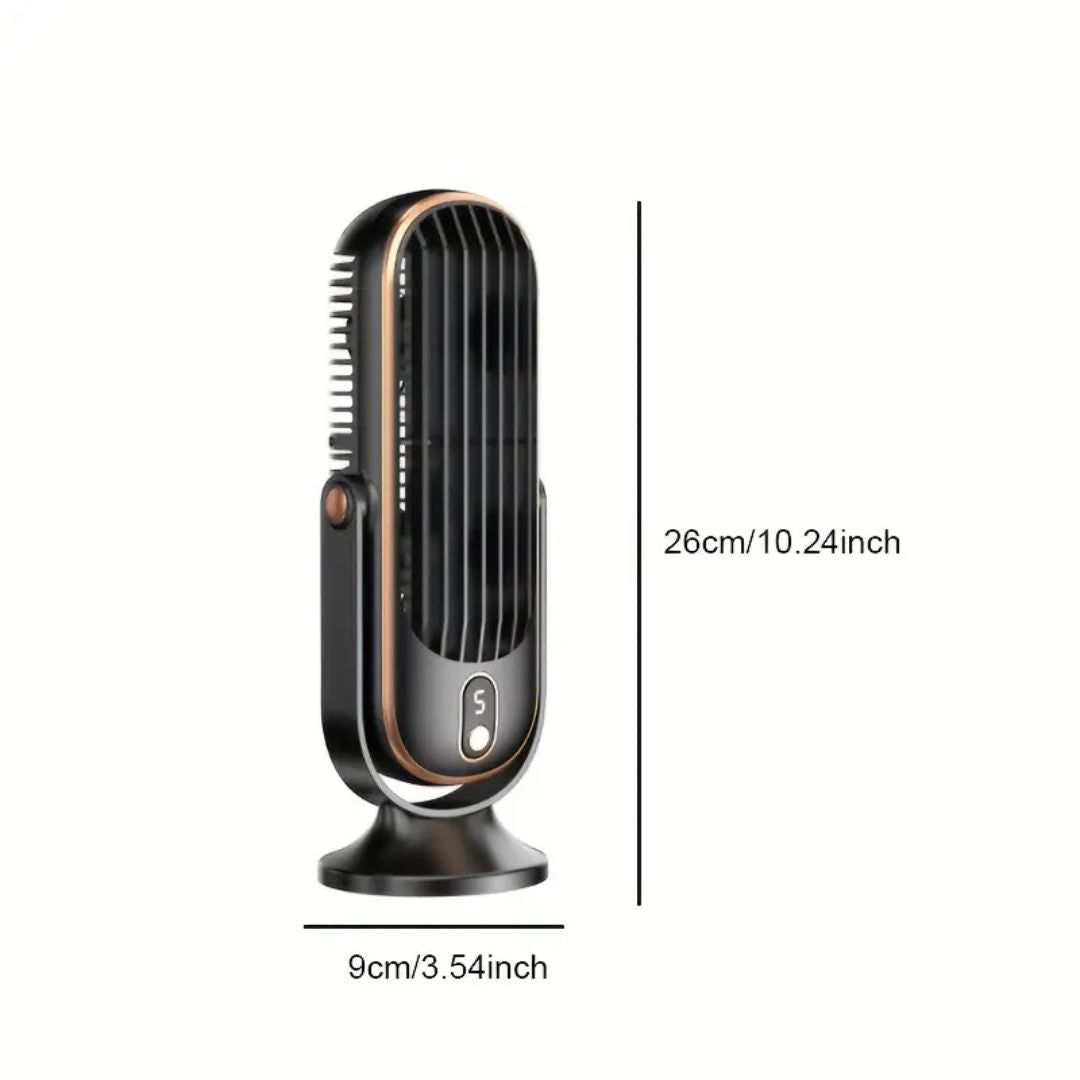 USB Desktop Fan with Rechargeable Lithium Battery Touch Controls
