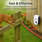 Ultrasonic Squirrel Deterrent Device with Electric Power Source