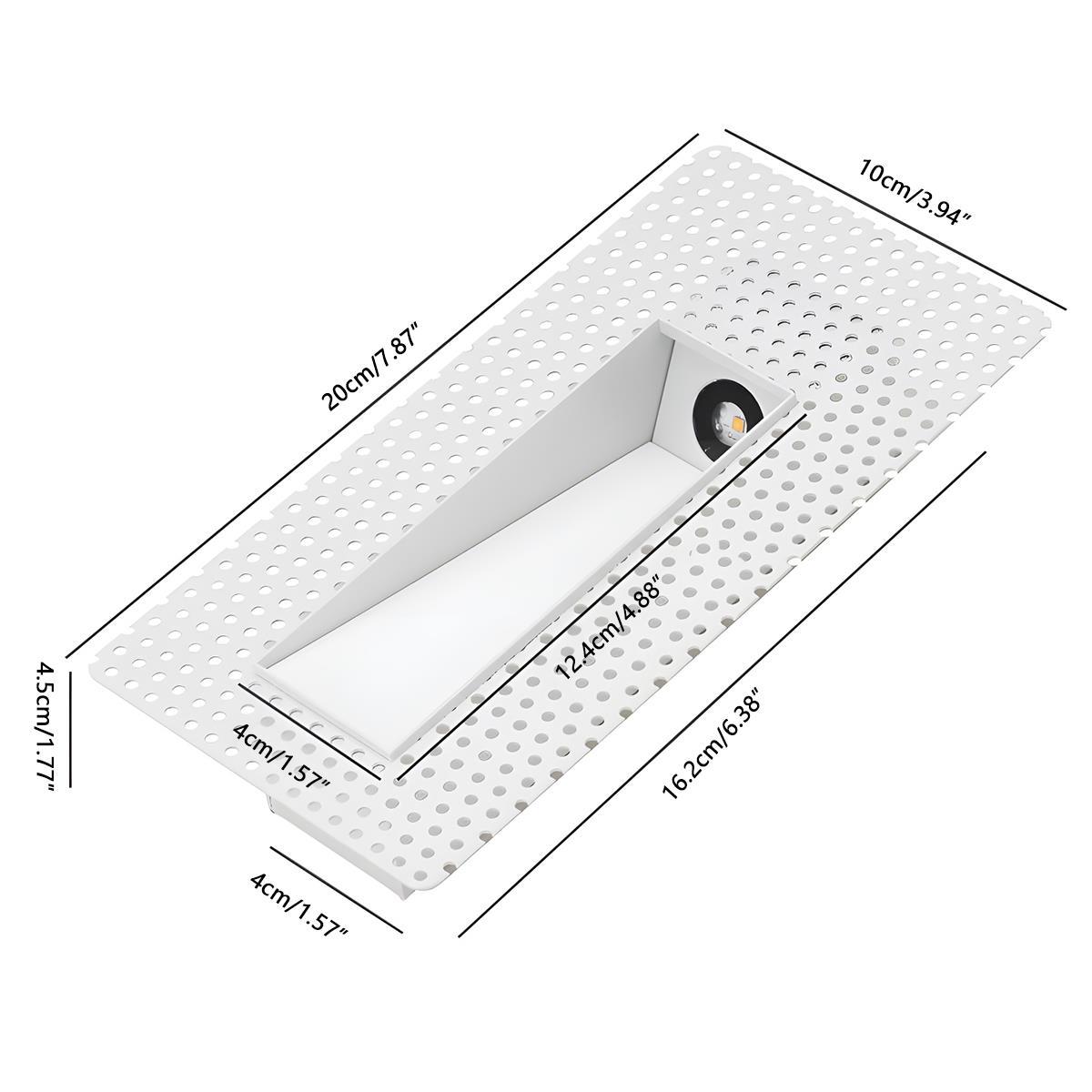 White Aluminium Indoor LED Step Light with Motion Sensor
