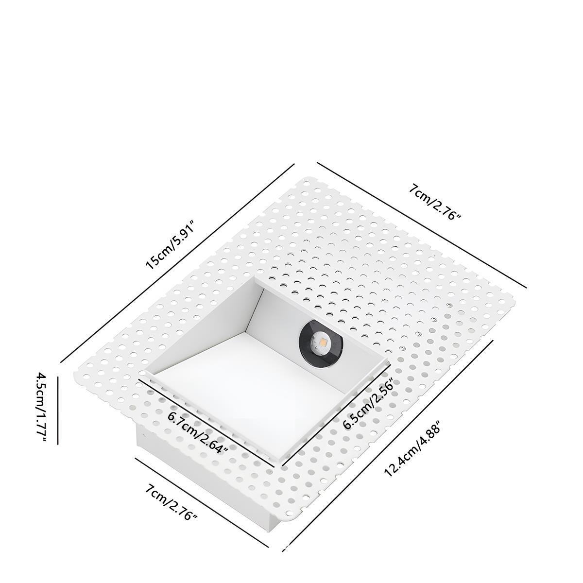 White Aluminium Indoor LED Step Light with Motion Sensor