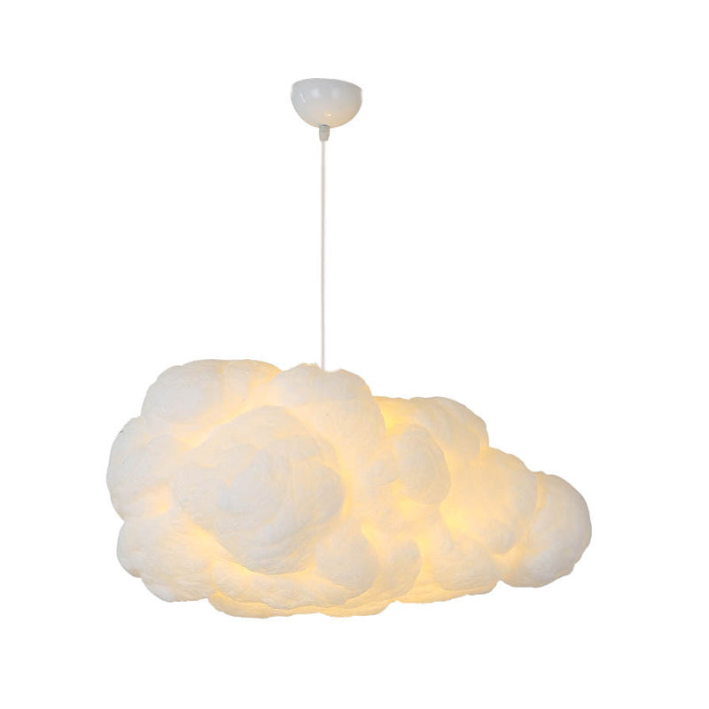 White Two Shade Ceiling Lamp with Adjustable Cable Fitting