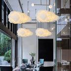 White Two Shade Ceiling Lamp with Adjustable Cable Fitting
