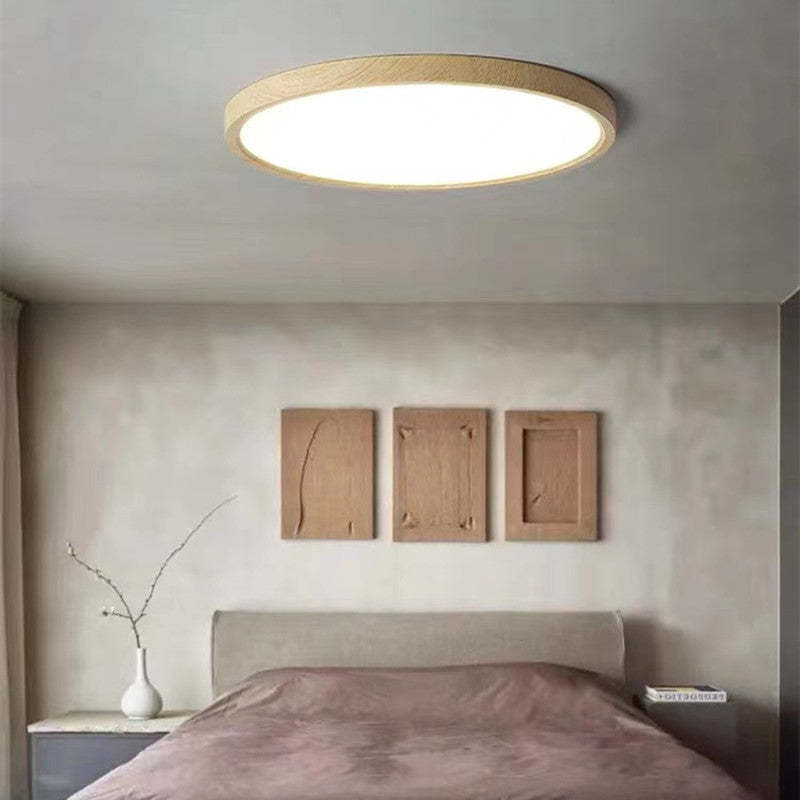 Wood and Plastic LED Ceiling Light with SMD Socket and 110V to 240V