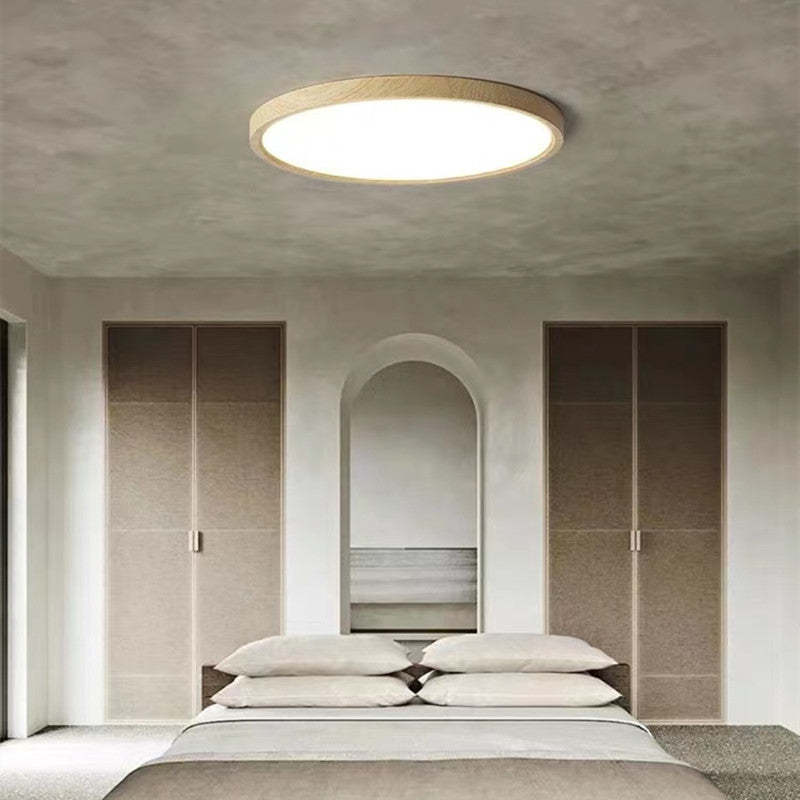 Wood and Plastic LED Ceiling Light with SMD Socket and 110V to 240V
