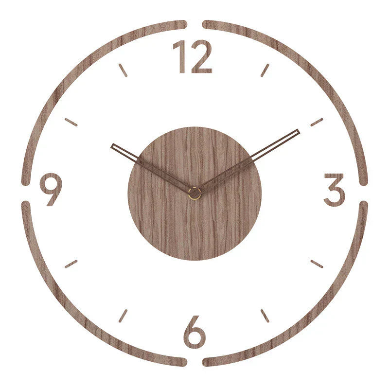 Wooden Wall Clock 35cm with Assembly Instructions Included