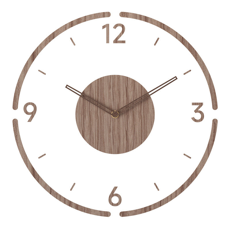 Wooden Wall Clock 35cm with Assembly Instructions Included