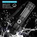XHP 50 LED Flashlight with Micro USB Charging