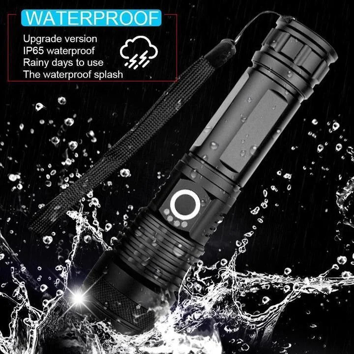 XHP 50 LED Flashlight with Micro USB Charging