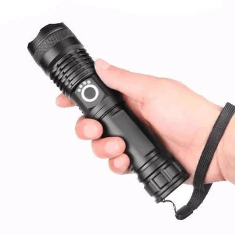 XHP 50 LED Flashlight with Micro USB Charging
