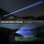 XHP 50 LED Flashlight with Micro USB Charging