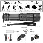 XHP 50 LED Flashlight with Micro USB Charging