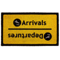 Yellow Coir Doormat with PVC Backing Airport Board Style