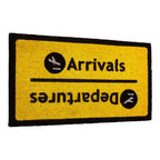 Yellow Coir Doormat with PVC Backing Airport Board Style