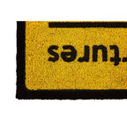 Yellow Coir Doormat with PVC Backing Airport Board Style