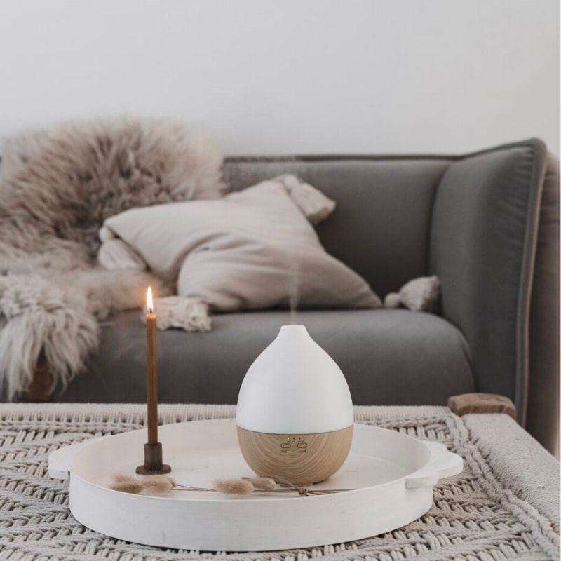 Wood Finish Aroma Diffuser Ultrasonic with LED Light