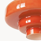 Multi Layer Glass Pendant Light with LED E27 Base Fixture