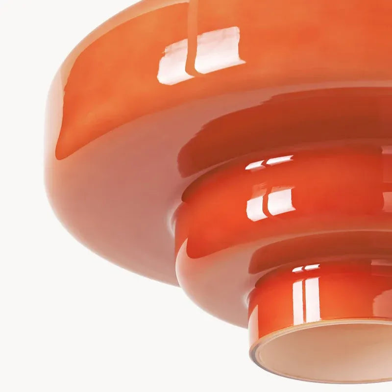Multi Layer Glass Pendant Light with LED E27 Base Fixture