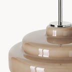 Multi Layer Glass Pendant Light with LED E27 Base Fixture
