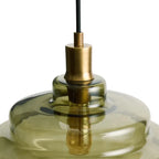 Multi Layer Glass Pendant Light with LED E27 Base Fixture