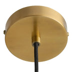 Multi Layer Glass Pendant Light with LED E27 Base Fixture