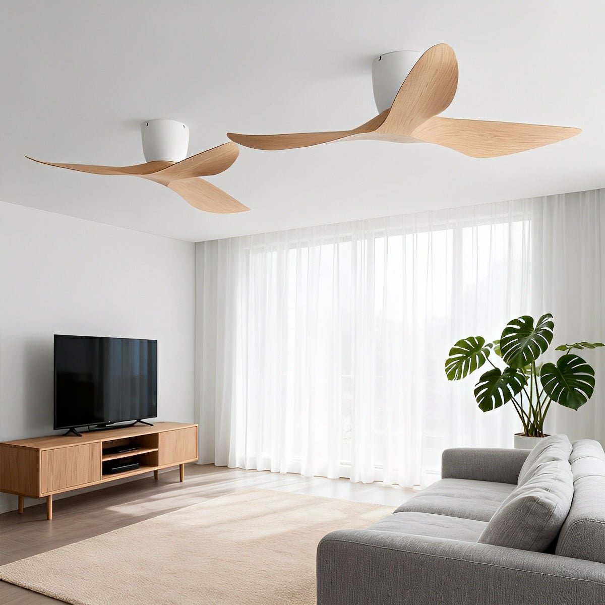 Six Speed DC Ceiling Fan with ABS Blades Remote