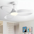 Geometric Ceiling Fan Light with DC Motor and LED Source