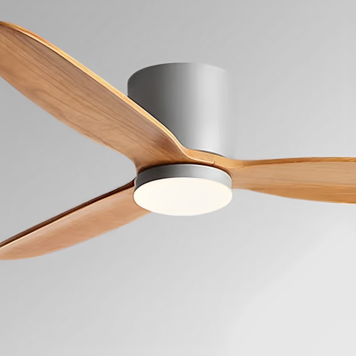 Wood Grain Ceiling Fan Light with LED and Remote Control