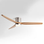 Wood Blade Ceiling Fan Light with DC Motor and Remote