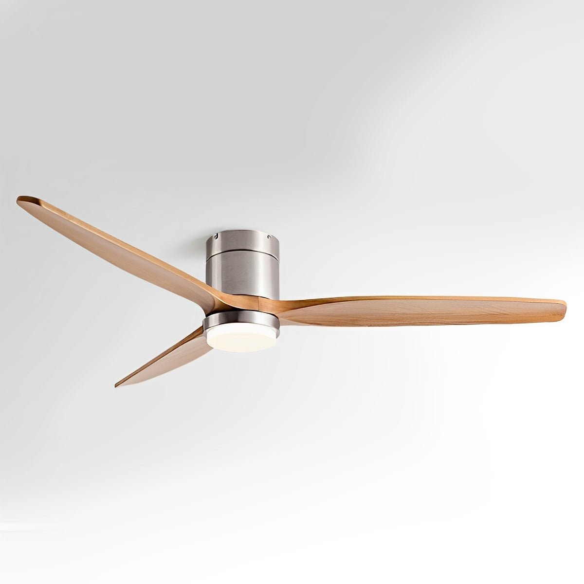 Wood Blade Ceiling Fan Light with DC Motor and Remote