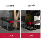 Metal Suction Cup Bathroom Shelves Without Tool Installation