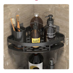 Metal Suction Cup Bathroom Shelves Without Tool Installation