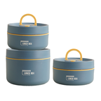 Multi Layer Insulated Lunchbox with Carry Bag Set