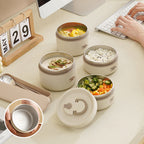 Multi Layer Insulated Lunchbox with Carry Bag Set