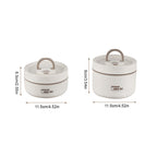 Multi Layer Insulated Lunchbox with Carry Bag Set