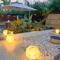 Moon Ball Outdoor Landscape Light with LED Solar Power